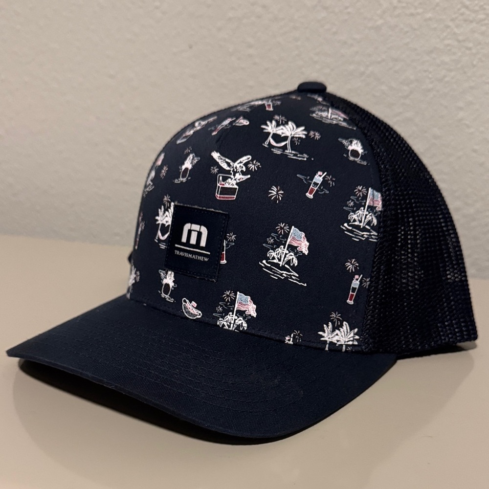 Travis Mathew Hat with White Island Print
